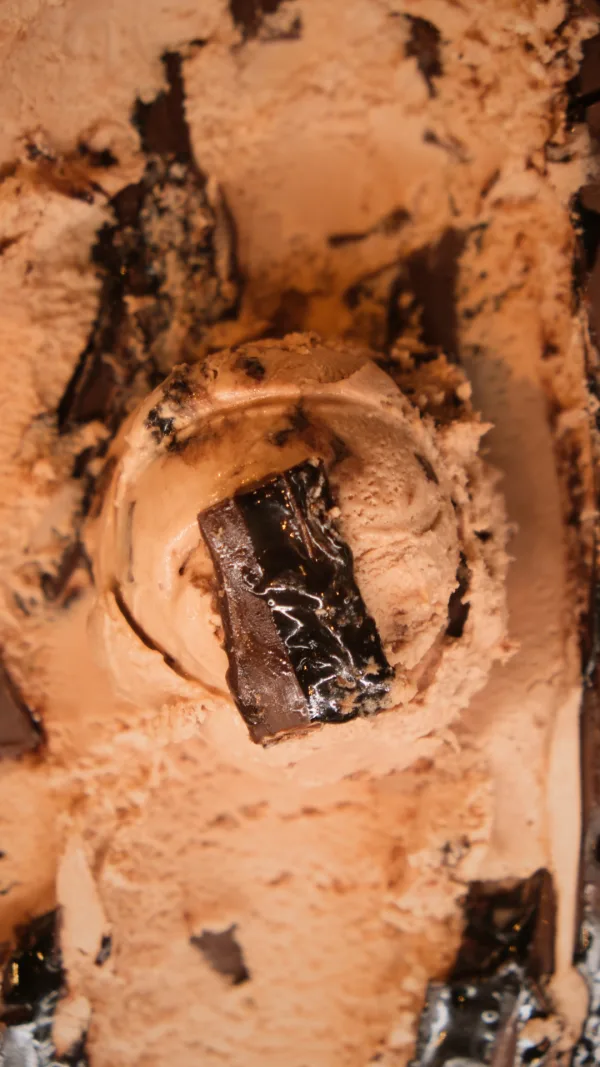 Scoop of Donatella ice cream